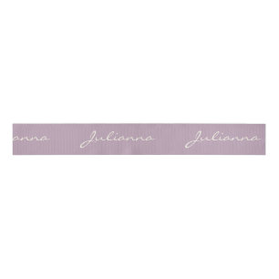 Minimalistische moderne Kalligrafie Lilac Lila Nam Ripsband