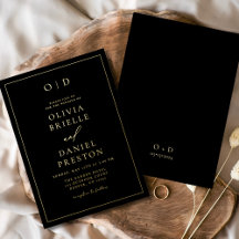 Minimalistische moderne Kalligrafie Schwarz-weiße