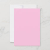 Minimalistische moderne Kalligraphie Pink Name Vie Dankeskarte (Rückseite)