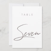 Minimalistische moderne kalligraphische Hochzeitss (Rückseite)