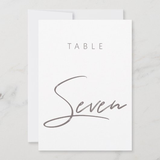 Minimalistische moderne kalligraphische Hochzeitss (Rückseite)