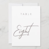 Minimalistische moderne kalligraphische Hochzeitss (Vorderseite)