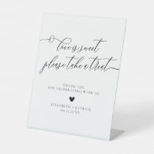 Minimalistische moderne kalligraphische Leckerei W Sockelschild (Vorderseite)