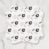 Minimalistische moderne Kleine-Koch-Kinderdusche Geschenkanhänger (Rückseite)