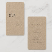 Minimalistische moderne Kraft Visitenkarte (Vorne/Hinten)