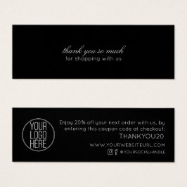 Minimalistische, moderne Kundennummer dank Rabatte