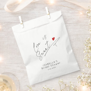 Minimalistische moderne Liebe ist süßes Brautparty Geschenktütchen
