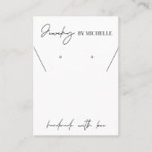 Minimalistische moderne Logo-Schmuckkarten Visitenkarte (Vorderseite)