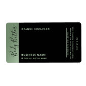 Minimalistische moderne Luxustypografie schwarz gr (Vorne)