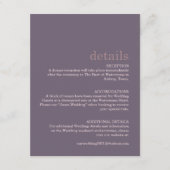 Minimalistische moderne Mauerkarte Begleitkarte (Vorderseite)