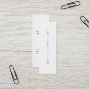 Minimalistische moderne mini visitenkarte