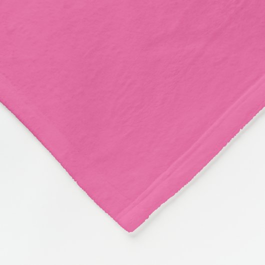 Minimalistische moderne Monogram Hot Pink Wedding Fleecedecke (Ecke)