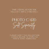 Minimalistische moderne Monogramm-Hochzeit Pergament Einladungen