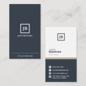 Minimalistische moderne Personalisierte Visitenkarte (Vorne/Hinten)