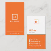 Minimalistische moderne Personalisierte Visitenkarte (Vorne/Hinten)