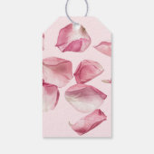 Minimalistische moderne Petals und Prosecco Vielen Geschenkanhänger (Rückseite)