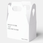 Minimalistische moderne Platzkarte für einfache Ho Geschenkschachtel (Geöffnet)