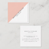 Minimalistische moderne quadratische visitenkarte (Vorne/Hinten)