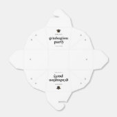 Minimalistische Moderne Retro-Graduierungspartei Geschenkschachtel (Ungefaltet)