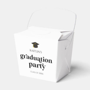 Minimalistische Moderne Retro-Graduierungspartei Geschenkschachtel