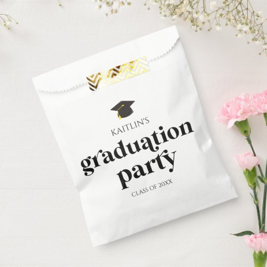 Minimalistische Moderne Retro-Graduierungspartei Geschenktütchen (Versiegelt)