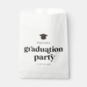 Minimalistische Moderne Retro-Graduierungspartei Geschenktütchen (Vorderseite)