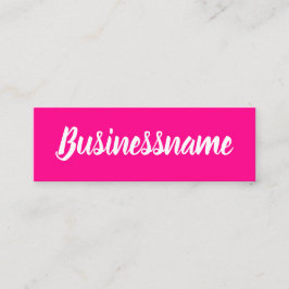 Minimalistische, moderne rosa, einfache trendige T Mini Visitenkarte