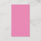 Minimalistische moderne rosa Monogramm Hochzeit RS Begleitkarte (Rückseite)