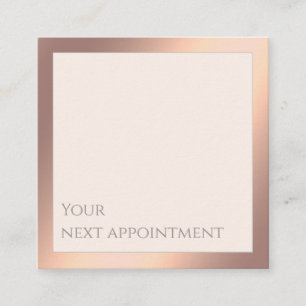 Minimalistische, moderne Rose Terminkarte
