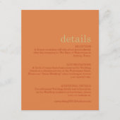 Minimalistische moderne Rostdetails-Karte Begleitkarte (Vorderseite)