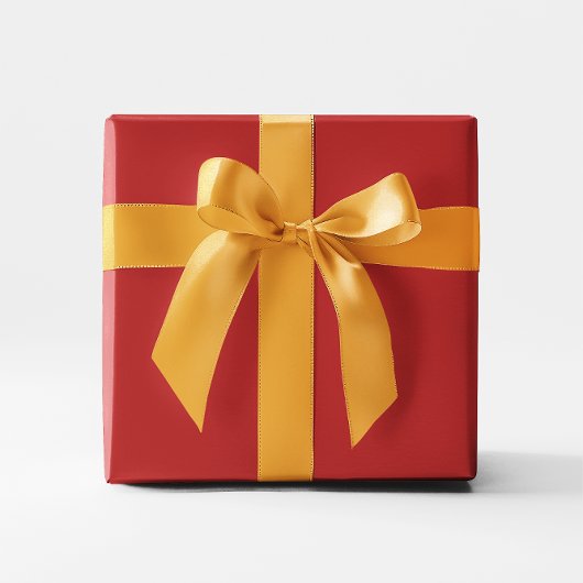 Minimalistische, moderne Rot-Ziegelfarbe Geschenkpapier