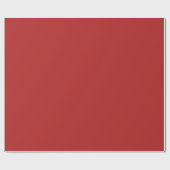 Minimalistische, moderne Rot-Ziegelfarbe Geschenkpapier (Flach)