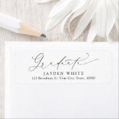 Minimalistische moderne Rücksendeadresse für Chic (Insitu)