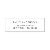 Minimalistische moderne Rücksendeadresse Permastempel (Design)