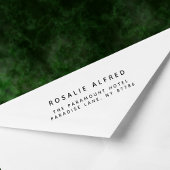 Minimalistische moderne Rücksendeadresse Permastempel