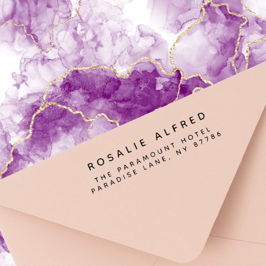 Minimalistische moderne Rücksendeadresse Permastempel