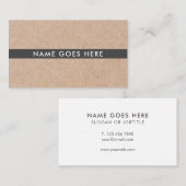 Minimalistische moderne rustikale visitenkarte (Vorne/Hinten)