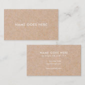 Minimalistische moderne rustikale visitenkarte (Vorne/Hinten)