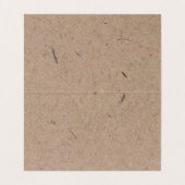 Minimalistische moderne Rustikalkopfkarte Visitenkarten (Innenseite Aufgefaltet)