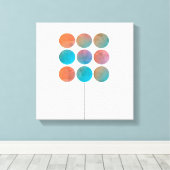 Minimalistische, moderne, schicke abstrakte Kunst Leinwanddruck (Insitu (Holzboden))