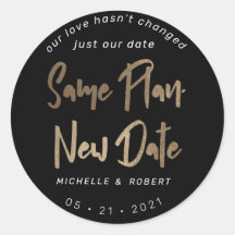 Minimalistische moderne Schrift ändert das Datum