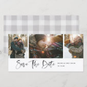 Minimalistische moderne Schriftart 'Save The Date' (Vorne/Hinten)