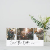 Minimalistische moderne Schriftart 'Save The Date' (Stehend Vorderseite)