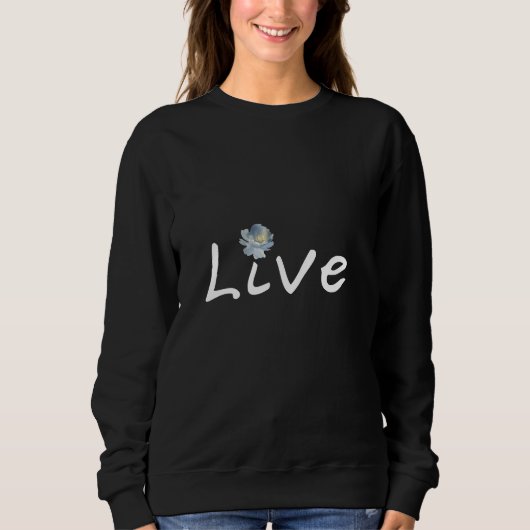 Minimalistische, moderne Schwarz-Weiß-Frauen Sweatshirt (Vorderseite)