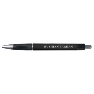 Minimalistische moderne schwarze Firmenstift-Marke Kugelschreiber