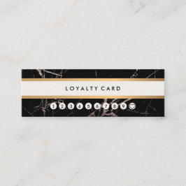 Minimalistische moderne schwarze mini visitenkarte