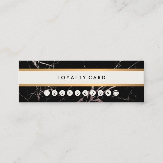 Minimalistische moderne schwarze mini visitenkarte (Vorderseite)