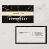 Minimalistische moderne schwarze visitenkarte (Vorne/Hinten)