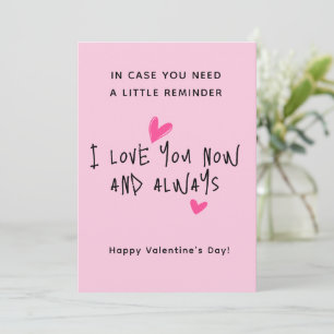 Minimalistische moderne Skript Valentinstagskarte Feiertagskarte