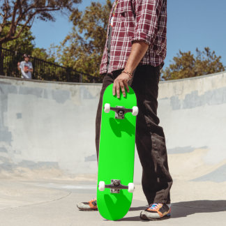 Minimalistische moderne Solid Line Green Color Skateboard